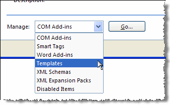 Manage Templates