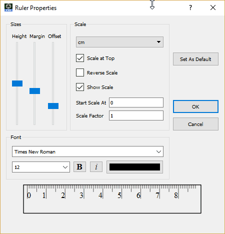 computer ruler